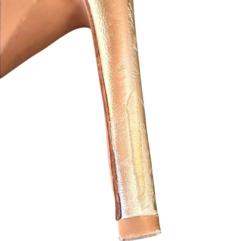 Via Spiga Metallic Strappy Heels - Picture 12 of 14